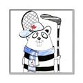 Picture of Hockey Beaver _GroupedProduct_Square_Mini_ _GroupedProduct_Square_Canvas_Framed_