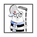 Picture of Hockey Beaver _GroupedProduct_Square_Mini_ _GroupedProduct_Square_Canvas_Framed_