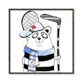 Picture of Hockey Beaver _GroupedProduct_Square_Mini_ _GroupedProduct_Square_Canvas_Framed_
