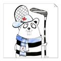 Picture of Hockey Beaver _GroupedProduct_Square_Mini_ _GroupedProduct_Square_Unframed_Print_Only_