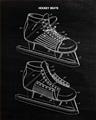 Picture of Hockey Skate Blueprint _GroupedProduct_Rectangle_Portrait_Mini_ _GroupedProduct_Rectangle_Portrait_Unframed_Print_Only_