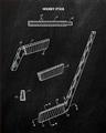 Picture of Hockey Stick I Blueprint _GroupedProduct_Rectangle_Portrait_Mini_ _GroupedProduct_Rectangle_Portrait_Unframed_Print_Only_