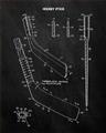 Picture of Hockey Stick II Blueprint _GroupedProduct_Rectangle_Portrait_Mini_ _GroupedProduct_Rectangle_Portrait_Unframed_Print_Only_