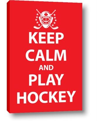 Picture of Keep Calm Play Hockey Red