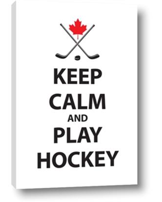 Picture of Keep Calm Play Hockey Black 