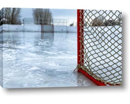 Picture of Red and White Hockey Goal
