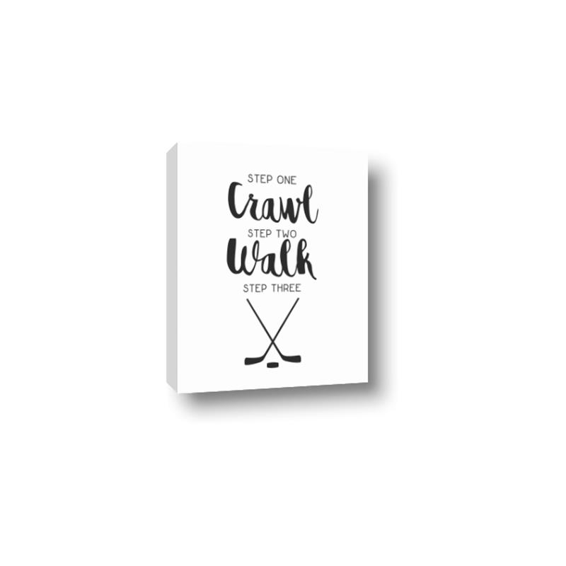 Picture of Crawl, Walk, Hockey _GroupedProduct_Rectangle_Portrait_Mini_ _GroupedProduct_Rectangle_Portrait_Canvas_
