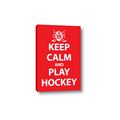 Picture of Keep Calm Play Hockey Red _GroupedProduct_Rectangle_Portrait_Mini_ _GroupedProduct_Rectangle_Portrait_Canvas_