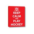 Picture of Keep Calm Play Hockey Red _GroupedProduct_Rectangle_Portrait_Mini_ _GroupedProduct_Rectangle_Portrait_Canvas_
