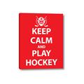 Picture of Keep Calm Play Hockey Red _GroupedProduct_Rectangle_Portrait_Mini_ _GroupedProduct_Rectangle_Portrait_Canvas_