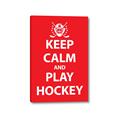 Picture of Keep Calm Play Hockey Red _GroupedProduct_Rectangle_Portrait_Mini_ _GroupedProduct_Rectangle_Portrait_Canvas_