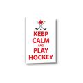 Picture of Keep Calm Play Hockey White  _GroupedProduct_Rectangle_Portrait_Mini_ _GroupedProduct_Rectangle_Portrait_Canvas_