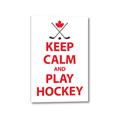 Picture of Keep Calm Play Hockey White  _GroupedProduct_Rectangle_Portrait_Mini_ _GroupedProduct_Rectangle_Portrait_Canvas_