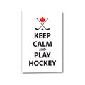 Picture of Keep Calm Play Hockey Black  _GroupedProduct_Rectangle_Portrait_Mini_ _GroupedProduct_Rectangle_Portrait_Canvas_