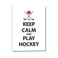 Picture of Keep Calm Play Hockey Black  _GroupedProduct_Rectangle_Portrait_Mini_ _GroupedProduct_Rectangle_Portrait_Canvas_