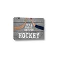 Picture of Great Day for Hockey on Wood _GroupedProduct_Rectangle_Landscape_Mini_ _GroupedProduct_Rectangle_Landscape_Canvas_