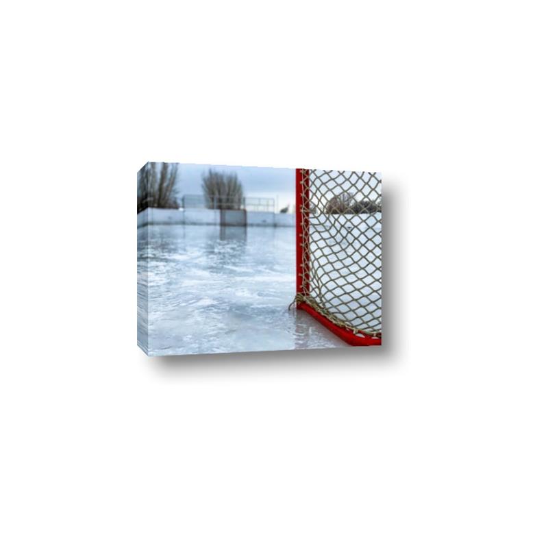 Picture of Red and White Hockey Goal _GroupedProduct_Rectangle_Landscape_Mini_ _GroupedProduct_Rectangle_Landscape_Canvas_