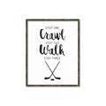 Picture of Crawl, Walk, Hockey _GroupedProduct_Rectangle_Portrait_Mini_ _GroupedProduct_Rectangle_Portrait_Canvas_Framed_