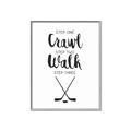 Picture of Crawl, Walk, Hockey _GroupedProduct_Rectangle_Portrait_Mini_ _GroupedProduct_Rectangle_Portrait_Canvas_Framed_