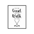 Picture of Crawl, Walk, Hockey _GroupedProduct_Rectangle_Portrait_Mini_ _GroupedProduct_Rectangle_Portrait_Canvas_Framed_