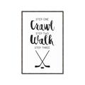 Picture of Crawl, Walk, Hockey _GroupedProduct_Rectangle_Portrait_Mini_ _GroupedProduct_Rectangle_Portrait_Canvas_Framed_