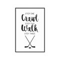 Picture of Crawl, Walk, Hockey _GroupedProduct_Rectangle_Portrait_Mini_ _GroupedProduct_Rectangle_Portrait_Canvas_Framed_