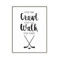 Picture of Crawl, Walk, Hockey _GroupedProduct_Rectangle_Portrait_Mini_ _GroupedProduct_Rectangle_Portrait_Canvas_Framed_