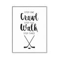 Picture of Crawl, Walk, Hockey _GroupedProduct_Rectangle_Portrait_Mini_ _GroupedProduct_Rectangle_Portrait_Canvas_Framed_