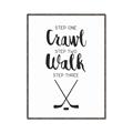 Picture of Crawl, Walk, Hockey _GroupedProduct_Rectangle_Portrait_Mini_ _GroupedProduct_Rectangle_Portrait_Canvas_Framed_