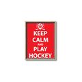 Picture of Keep Calm Play Hockey Red _GroupedProduct_Rectangle_Portrait_Mini_ _GroupedProduct_Rectangle_Portrait_Canvas_Framed_