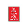 Picture of Keep Calm Play Hockey Red _GroupedProduct_Rectangle_Portrait_Mini_ _GroupedProduct_Rectangle_Portrait_Canvas_Framed_
