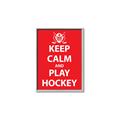 Picture of Keep Calm Play Hockey Red _GroupedProduct_Rectangle_Portrait_Mini_ _GroupedProduct_Rectangle_Portrait_Canvas_Framed_