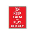 Picture of Keep Calm Play Hockey Red _GroupedProduct_Rectangle_Portrait_Mini_ _GroupedProduct_Rectangle_Portrait_Canvas_Framed_