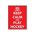 Picture of Keep Calm Play Hockey Red _GroupedProduct_Rectangle_Portrait_Mini_ _GroupedProduct_Rectangle_Portrait_Canvas_Framed_