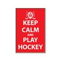 Picture of Keep Calm Play Hockey Red _GroupedProduct_Rectangle_Portrait_Mini_ _GroupedProduct_Rectangle_Portrait_Canvas_Framed_