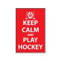 Picture of Keep Calm Play Hockey Red _GroupedProduct_Rectangle_Portrait_Mini_ _GroupedProduct_Rectangle_Portrait_Canvas_Framed_