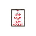 Picture of Keep Calm Play Hockey White  _GroupedProduct_Rectangle_Portrait_Mini_ _GroupedProduct_Rectangle_Portrait_Canvas_Framed_