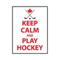 Picture of Keep Calm Play Hockey White  _GroupedProduct_Rectangle_Portrait_Mini_ _GroupedProduct_Rectangle_Portrait_Canvas_Framed_