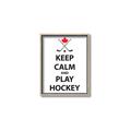 Picture of Keep Calm Play Hockey Black  _GroupedProduct_Rectangle_Portrait_Mini_ _GroupedProduct_Rectangle_Portrait_Canvas_Framed_