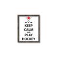 Picture of Keep Calm Play Hockey Black  _GroupedProduct_Rectangle_Portrait_Mini_ _GroupedProduct_Rectangle_Portrait_Canvas_Framed_