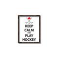 Picture of Keep Calm Play Hockey Black  _GroupedProduct_Rectangle_Portrait_Mini_ _GroupedProduct_Rectangle_Portrait_Canvas_Framed_