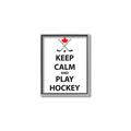 Picture of Keep Calm Play Hockey Black  _GroupedProduct_Rectangle_Portrait_Mini_ _GroupedProduct_Rectangle_Portrait_Canvas_Framed_