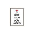 Picture of Keep Calm Play Hockey Black  _GroupedProduct_Rectangle_Portrait_Mini_ _GroupedProduct_Rectangle_Portrait_Canvas_Framed_