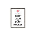 Picture of Keep Calm Play Hockey Black  _GroupedProduct_Rectangle_Portrait_Mini_ _GroupedProduct_Rectangle_Portrait_Canvas_Framed_