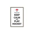 Picture of Keep Calm Play Hockey Black  _GroupedProduct_Rectangle_Portrait_Mini_ _GroupedProduct_Rectangle_Portrait_Canvas_Framed_