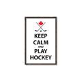 Picture of Keep Calm Play Hockey Black  _GroupedProduct_Rectangle_Portrait_Mini_ _GroupedProduct_Rectangle_Portrait_Canvas_Framed_