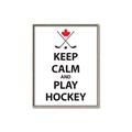 Picture of Keep Calm Play Hockey Black  _GroupedProduct_Rectangle_Portrait_Mini_ _GroupedProduct_Rectangle_Portrait_Canvas_Framed_