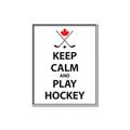 Picture of Keep Calm Play Hockey Black  _GroupedProduct_Rectangle_Portrait_Mini_ _GroupedProduct_Rectangle_Portrait_Canvas_Framed_