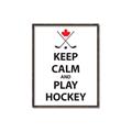 Picture of Keep Calm Play Hockey Black  _GroupedProduct_Rectangle_Portrait_Mini_ _GroupedProduct_Rectangle_Portrait_Canvas_Framed_