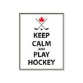 Picture of Keep Calm Play Hockey Black  _GroupedProduct_Rectangle_Portrait_Mini_ _GroupedProduct_Rectangle_Portrait_Canvas_Framed_